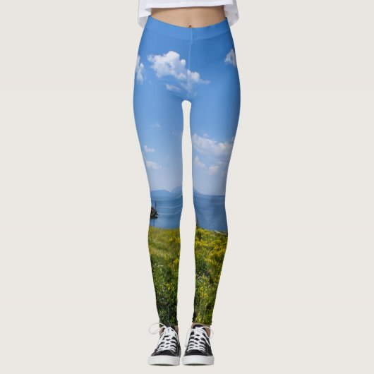 Het prachtige Yellowstone Lake Leggings (Voorkant)