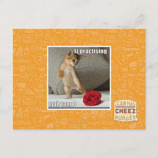 Het praktizeren van Iz mah tango Briefkaart (Voorkant)