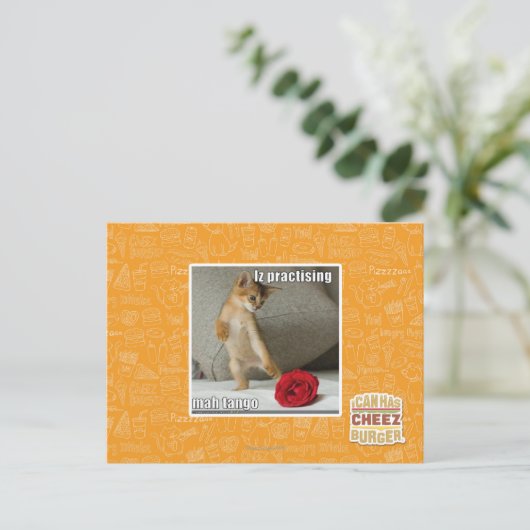 Het praktizeren van Iz mah tango Briefkaart (Staand voorkant)