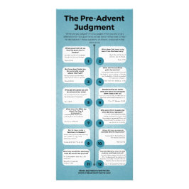 Het pre-advent oordeel reclamekaart