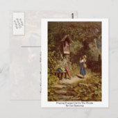 het prediken van paasantmeisje in de Bossen door C Briefkaart (Voorkant / Achterkant)