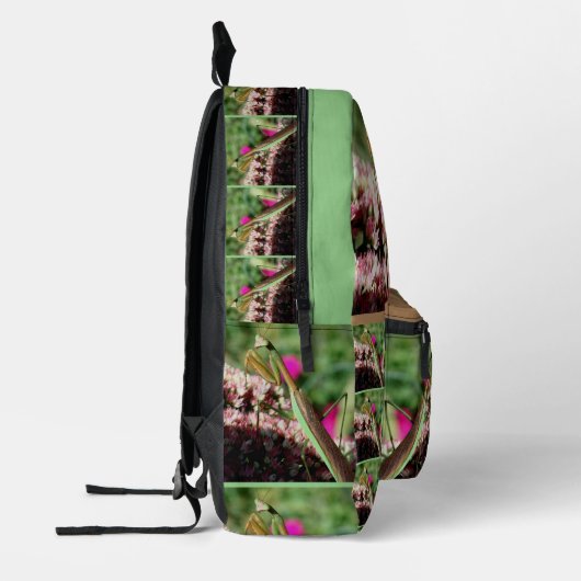 Het preken van antilichamen op sedum flower op maa bedrukte rugzak (Links)
