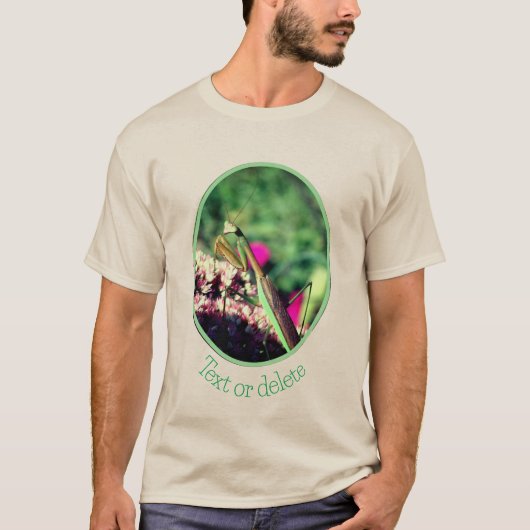 Het preken van antilichamen op sedum flower op maa t-shirt (Voorkant)