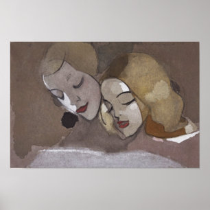 Het prentenboek, Helene Schjerfbeck moderne kunst Poster
