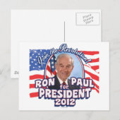 Het President 2012 van Ron Paul Briefkaart (Voorkant / Achterkant)