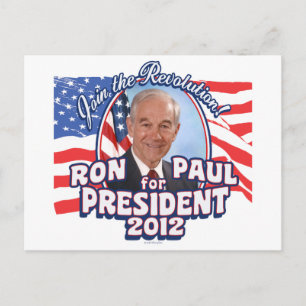 Het President 2012 van Ron Paul Briefkaart