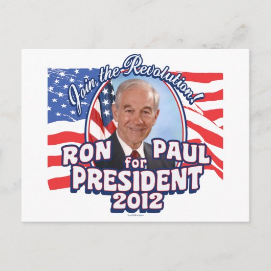 Het President 2012 van Ron Paul Briefkaart (Voorkant)