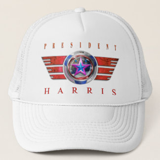Het President Harris/Walz Wing Medallion Trucker Pet