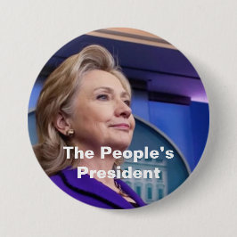 Het President van het volk: Hillary 2016 Ronde Button 7,6 Cm