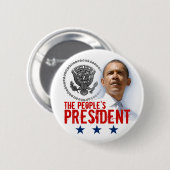 Het President van het volk Ronde Button 5,7 Cm (Voorkant /achterkant)