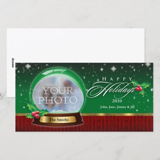 Het prettige feestdagen (plural:) Duidelijke Feestdagenkaart (Voorkant / Achterkant)