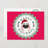 Het prettige feestdagen (plural:) Koele rood van (Voorkant / Achterkant)