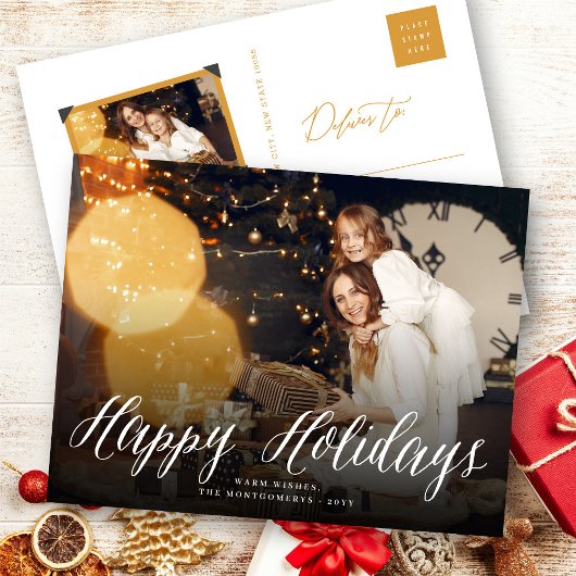 Het prettige feestdagen (plural:) Witte Briefkaart