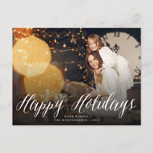 Het prettige feestdagen (plural:) Witte Briefkaart (Voorkant)