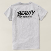 HET PRETTIGE RUWE (SILHOUET) T-SHIRT (Design achterkant)