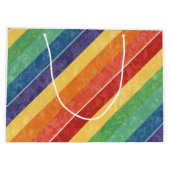 Het Pride Basketbal Regenboog Thema Design Groot Cadeauzakje (Achterkant)