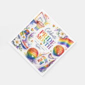 Het Pride Basketbal Regenboog Thema Design Servet (Hoek)