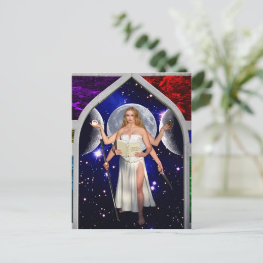 Het Priestess Art. van de Kaart van het Tarot (Staand voorkant)