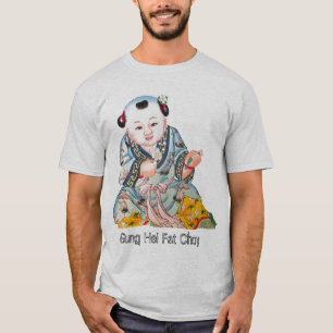 Het prijzen van het goede Luck Buddha Chinese nieu T-shirt