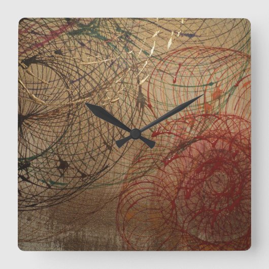 "Het primaire licht" van Ramona Dumitrescu Vierkante Klok (Voorkant)