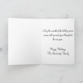 Het primitieve Wenskaart van de Vakantie van de Feestdagen Kaart (Binnen)