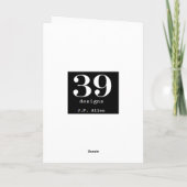 Het primitieve Wenskaart van Kerstmis van de Feestdagen Kaart (Achterkant)