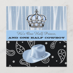 Het Prince & Cowboy Baby shower Kaart