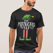 Het Prinses Elf Kerstontwerp T-shirt (Voorkant)