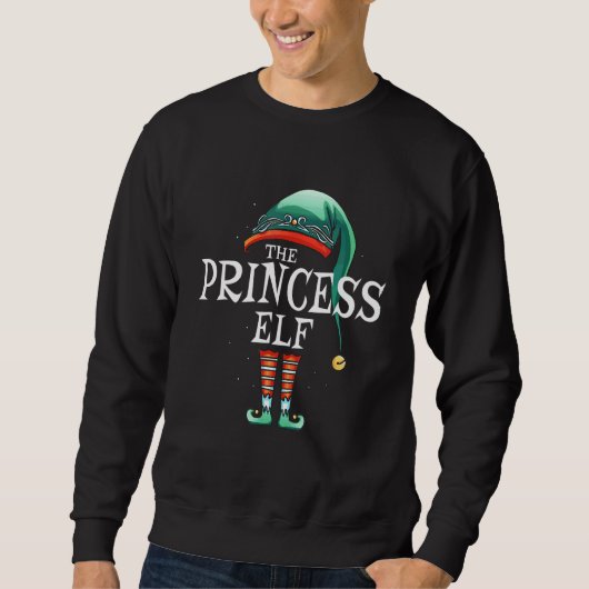 Het prinses-elf-matching-groep-kerstfeest-pyjama trui (Voorkant)