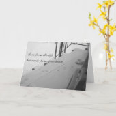 Het Print van de poot in de Kaart van de Sympathie (Gele Bloem)