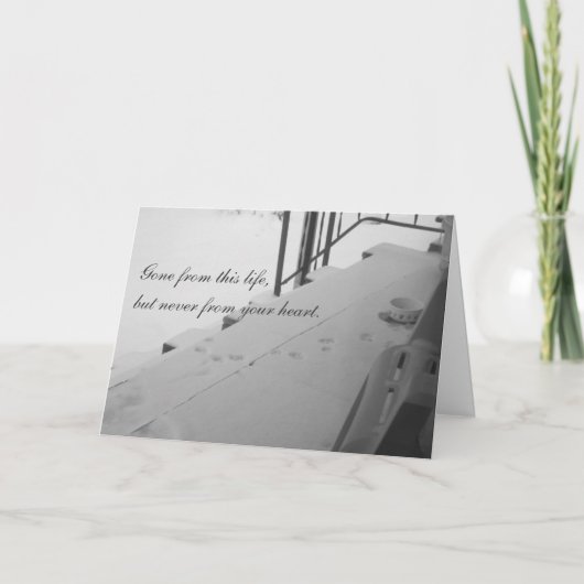 Het Print van de poot in de Kaart van de Sympathie (Voorkant)