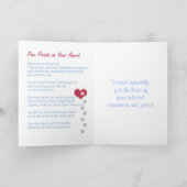 Het "print van de poot op Uw Hart" de douanefoto Kaart (Binnen)