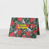 Het pro Stuk van het Pistool op Kerstmis van de Feestdagen Kaart (Voorkant)