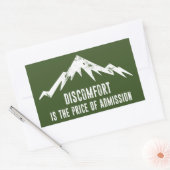 Het probleem is de prijs van de toelating rechthoekige sticker (Envelop)