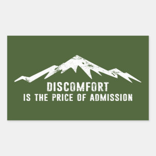 Het probleem is de prijs van de toelating rechthoekige sticker