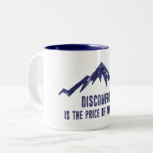 Het probleem is de prijs van de toelating tweekleurige koffiemok (Voorkant links)