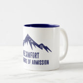 Het probleem is de prijs van de toelating tweekleurige koffiemok (Voorkant rechts)