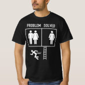 Het probleem is opgelost Funny Marriage Versus Div T-shirt (Voorkant)