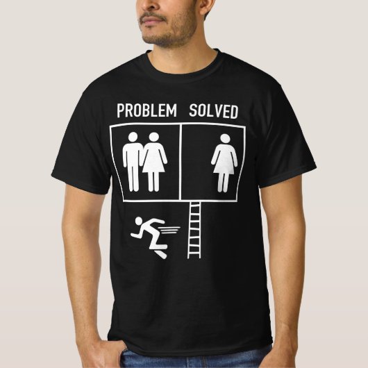 Het probleem is opgelost Funny Marriage Versus Div T-shirt (Voorkant)