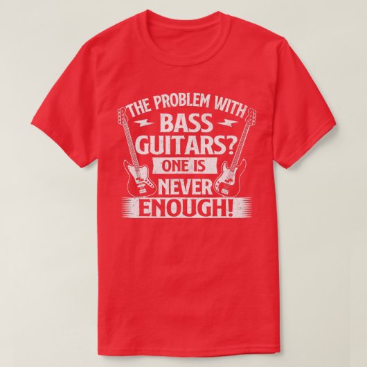 Het probleem met de bassabasis t-shirt (Design voorkant)