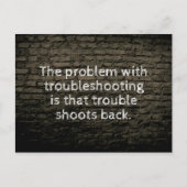 Het probleem met het oplossen van problemengrap briefkaart (Voorkant)