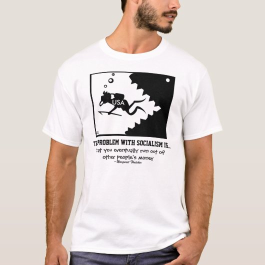 HET PROBLEEM MET HET SOCIALISME Shirt (Voorkant)