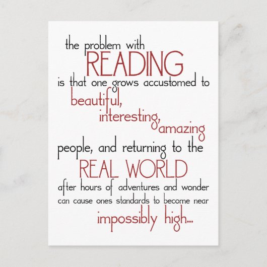 Het probleem met lezen briefkaart (Voorkant)