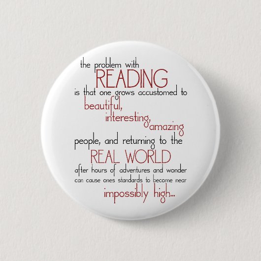 Het probleem met lezen ronde button 5,7 cm (Voorkant)