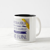 Het probleem met problemen tweekleurige koffiemok (Voorkant rechts)