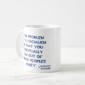 HET PROBLEEM MET SOCIALISME MARGARET THATCHER QUOT KOFFIEMOK (Voorkant links)