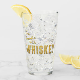 Het probleem met Whiskey Drink glas