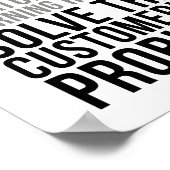 Het probleem van de klant oplossen poster (Hoek)