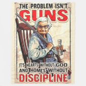 HET PROBLEEM ZIJN GEEN PISTOLEN FLEECE DEKEN (Voorkant)