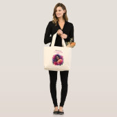 Het proces perfectioneert je! grote tote bag (Voorkant (model))